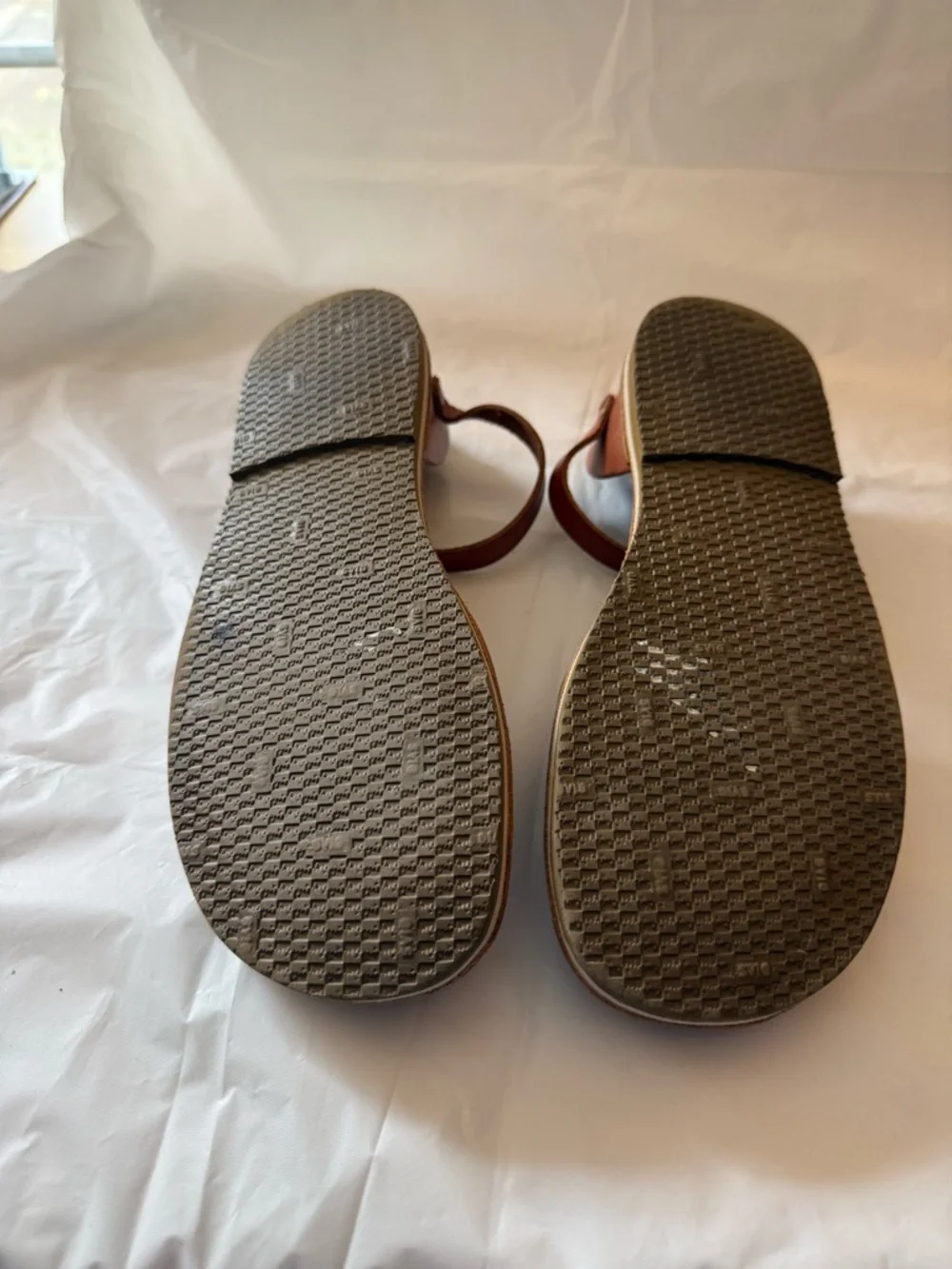 Women's Brown Leather Ankle-Strap Sandals minimalist - Picture 4 of 6